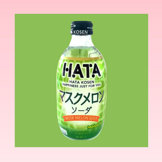 Hatakosen Ramune Drink Musk Melon Oriental 300ml