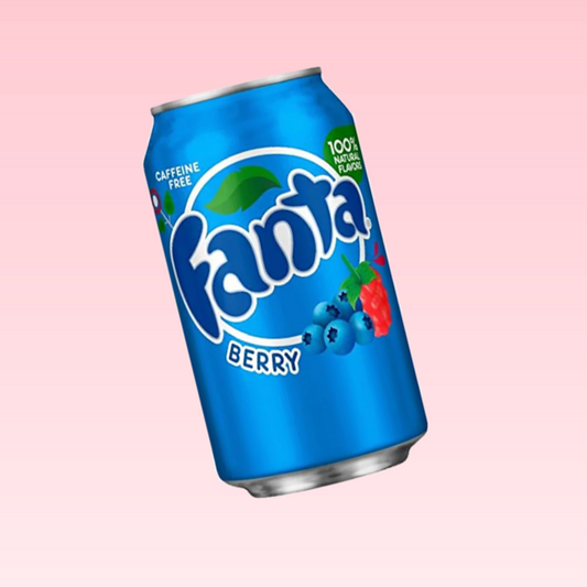 Fanta Berry Soda Cans USA